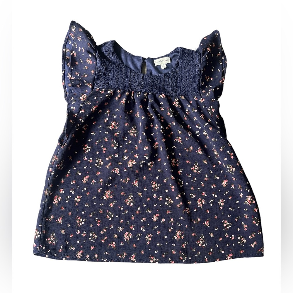 Monteau Girl Floral blouse Sz 10
